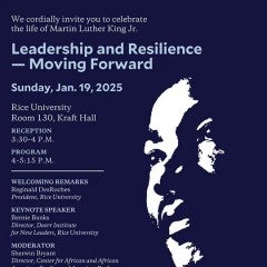 MLK Jr. Vigil Flyer, Rice University